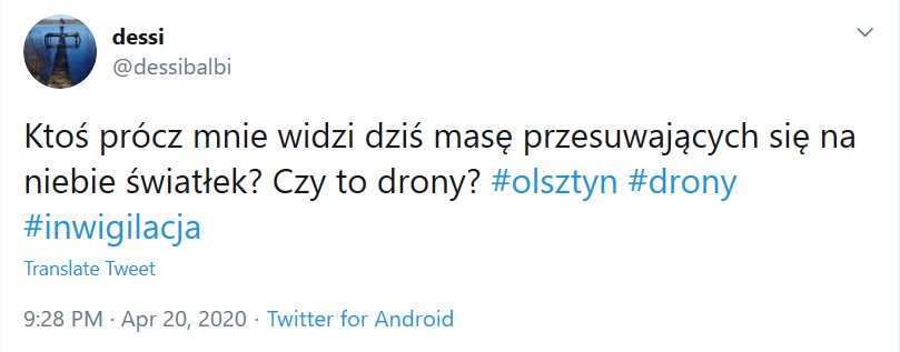 UFO nad Olsztynem? Zaniepokojeni mieszkańcy Olsztyn, Wiadomości